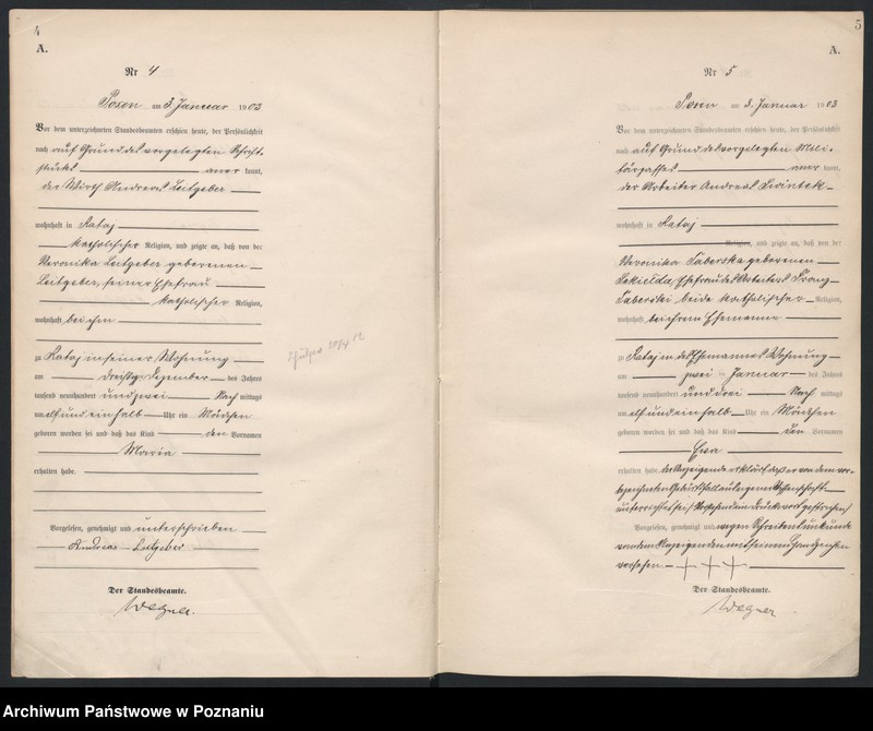 Obraz 5 z jednostki "Księga urodzeń tom I"