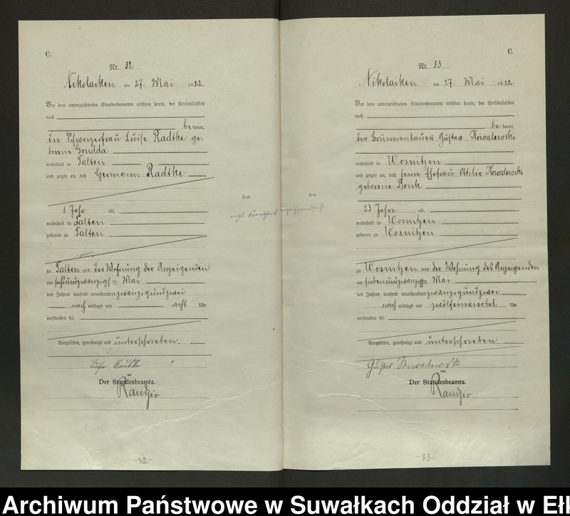 image.from.unit.number "Sterbe=Haupt=Register des Königlichen Preussischen Standes-Amtes Nikolaiken Kreis Sensburg"