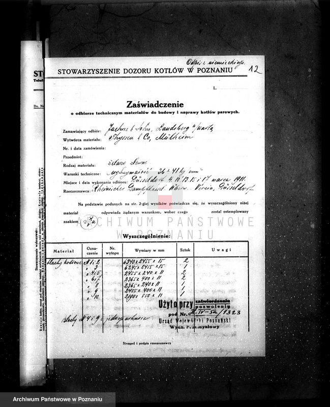 Obraz 17 z jednostki "Gorzelnia rolnicza w maj. Goli pow. Gostyński własność Edward Potworowski. nr woj. kotła 1323"