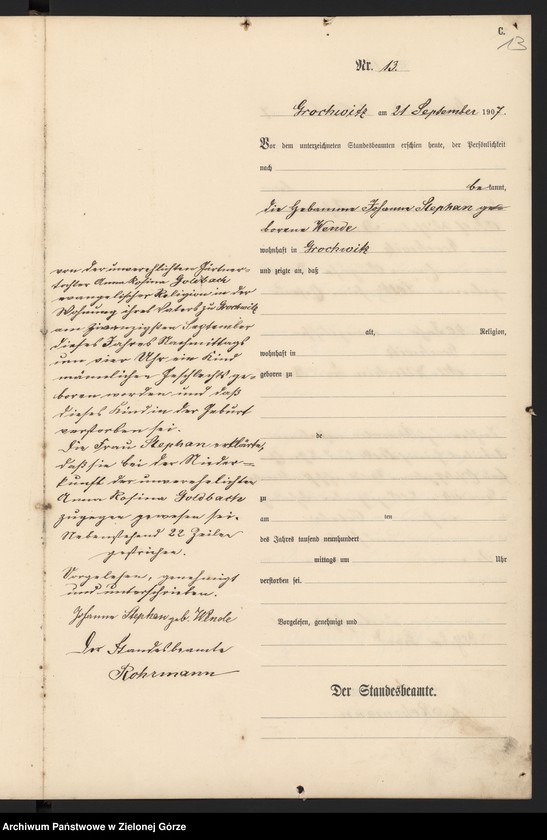 Obraz 15 z jednostki "Sterbe-Haupt-Register"