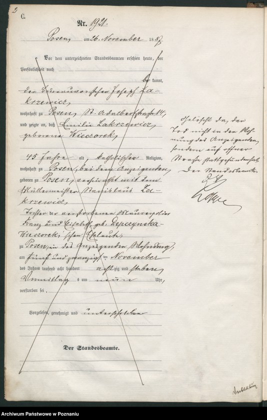 Obraz 5 z jednostki "Księga zgonów t. V"