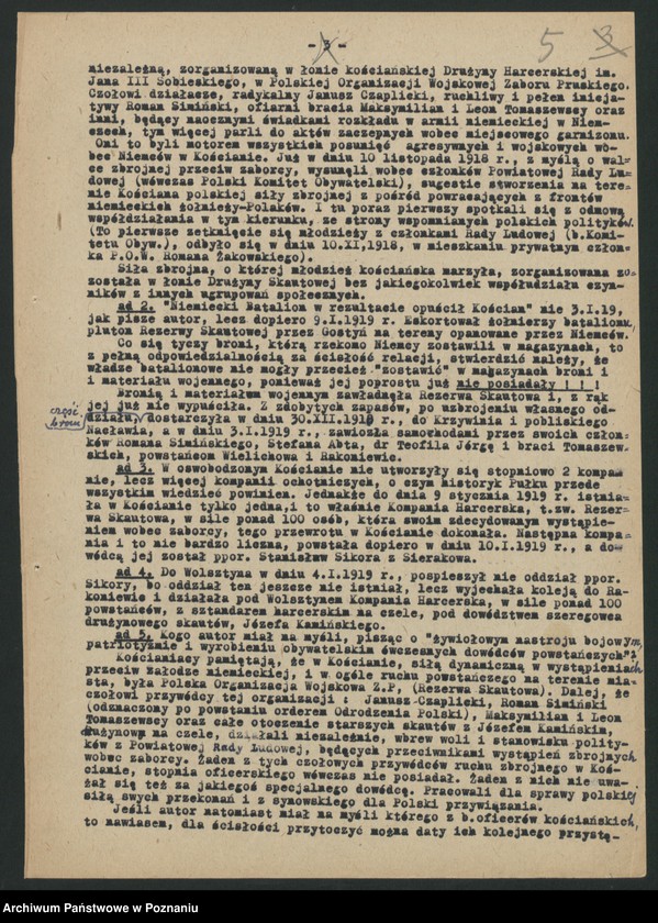 Obraz 17 z jednostki "Ogólne uwagi i spostrzeżenia dotyczące powstania wielkopolskiego."