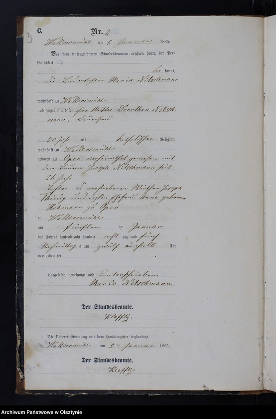 image.from.unit.number "Sterbe-Neben-Register Nr 1 - 82"