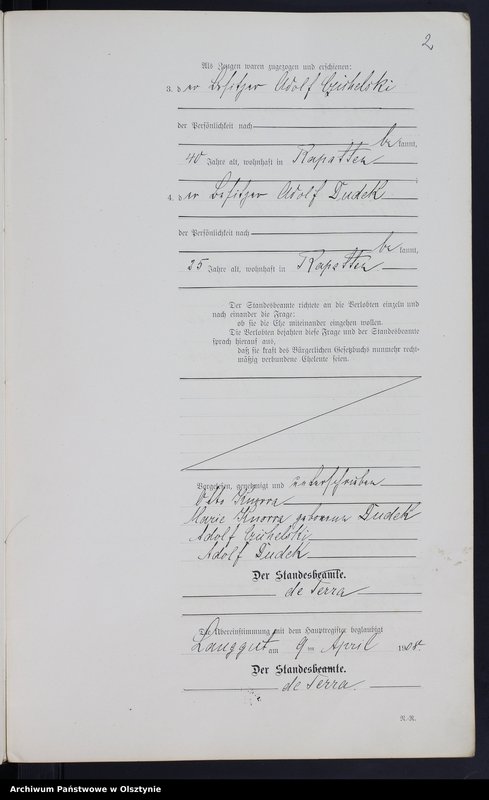 Obraz z jednostki "Heirats-Neben-Register Nr 1 - 9"
