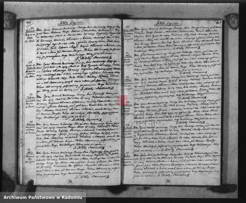 image.from.unit.number "Akta Stanu Cywilnego Parafii Zakrzów Małżeństw, Urodzeń i Zejścia na Rok 1823"