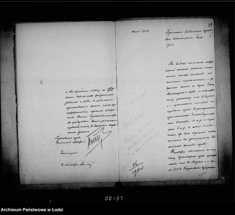 Obraz 18 z jednostki "Ob otpuske iz gorodskoj kassy denežnago posobija bednomu naseleniju gor. Lodzi lišennamu zarabotka v sledstve promyšlennago zastoja"