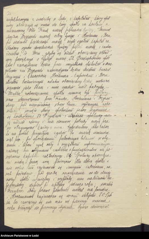 Obraz 4 z jednostki "Samuel Hochman, Samuel Węgrowski i S-ka- prowadzenie fabryki i sprzedaż towarów manufakturowych"