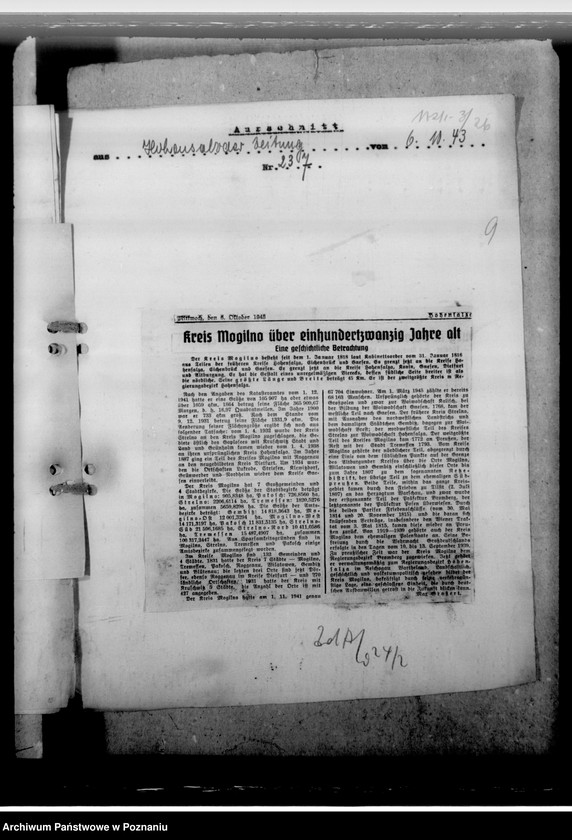 Obraz 13 z jednostki "Aus der Geschichte des Gebietes- Bezirken- Hohensalza"