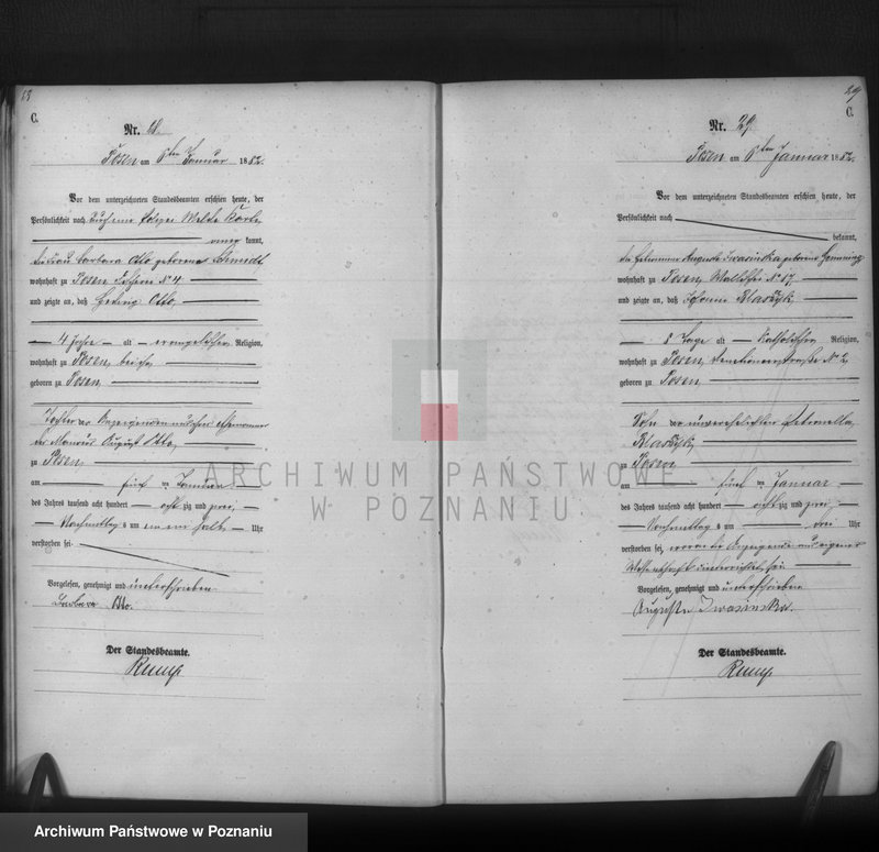 Obraz 16 z jednostki "Księga zgonów t. I"