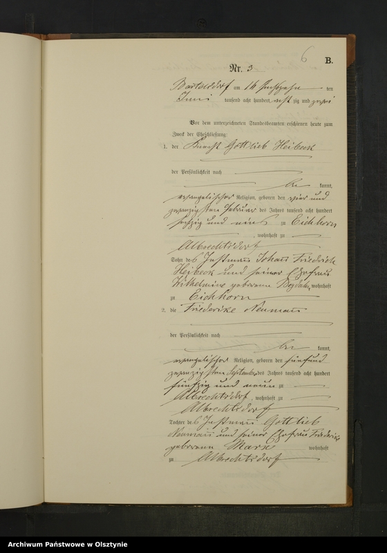 image.from.unit.number "Heiraths-Neben-register Nr 1 - 10"