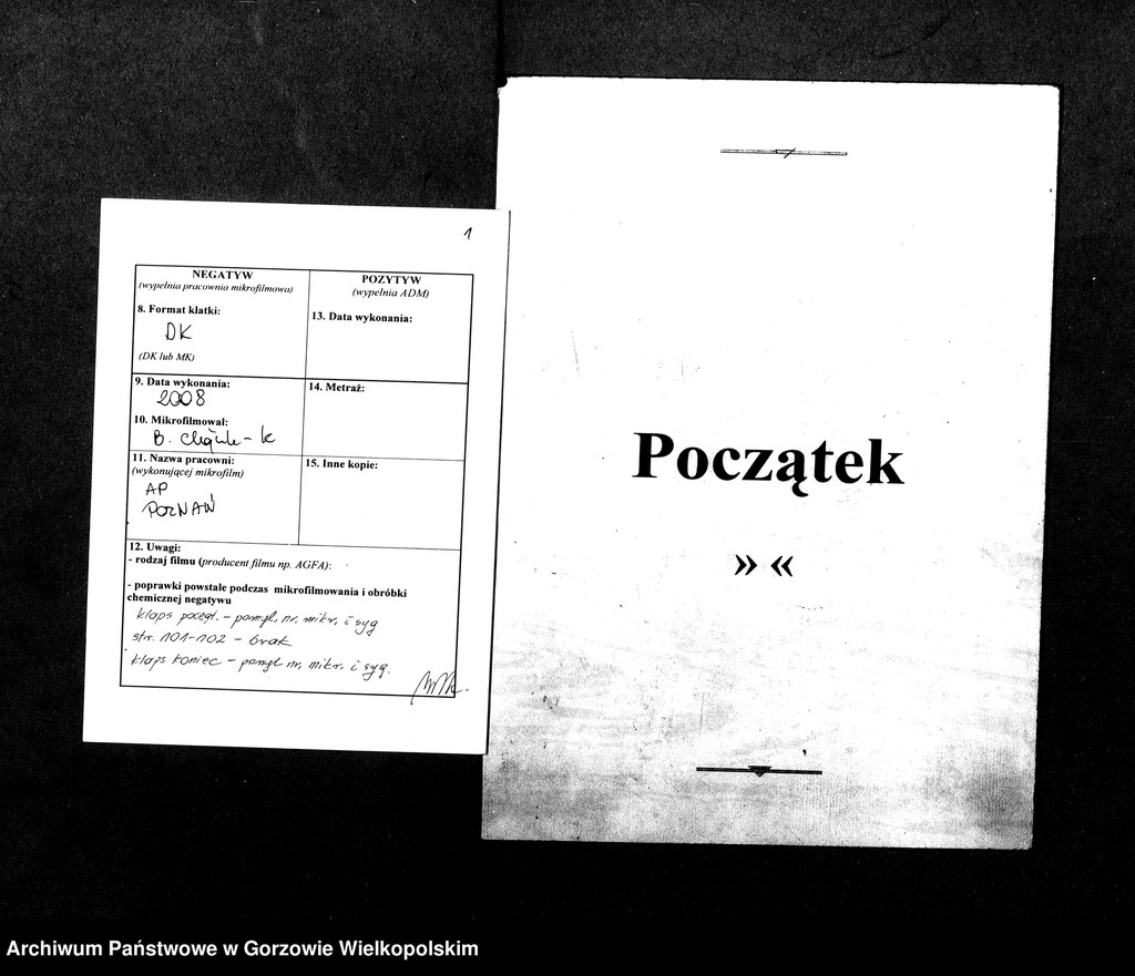 image.from.unit.number "Duplikate der Kirchenbücher von Giesenaue (Jeżyki)"