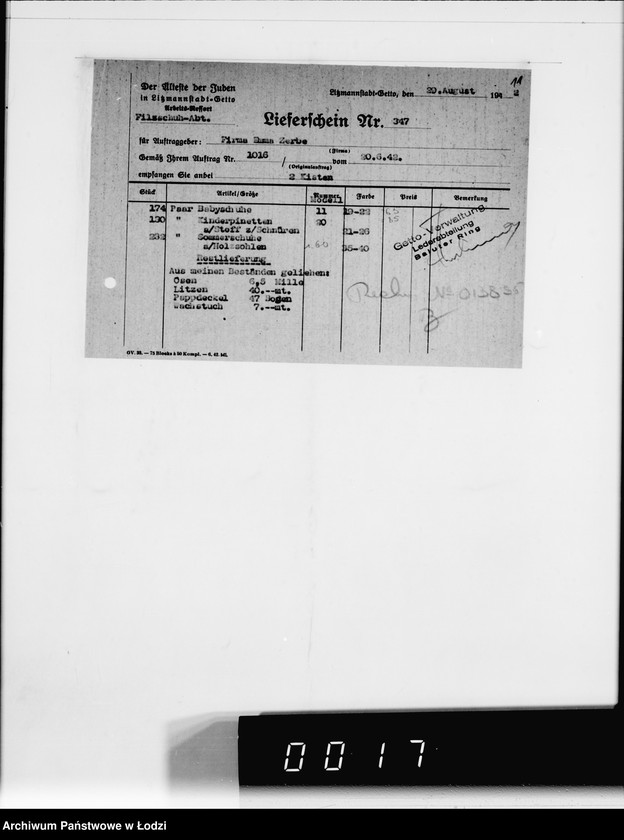 Obraz 15 z jednostki "F-ma E.Zerbe, L