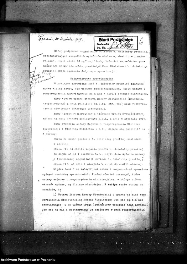 Obraz 11 z jednostki "Sprawy szczegółowo-administracyjne Aprowizacja b. Dzielnicy Pruskiej"