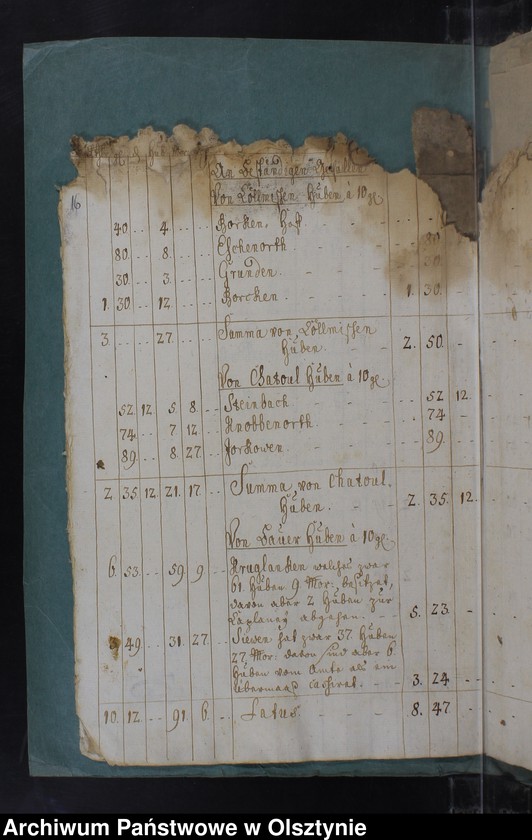 image.from.unit.number "Jahr Kirchen Rechnung der Kirchen zu Kruklanken aller Einnahme und Ausgabe wie auch Bau-Rechnung"