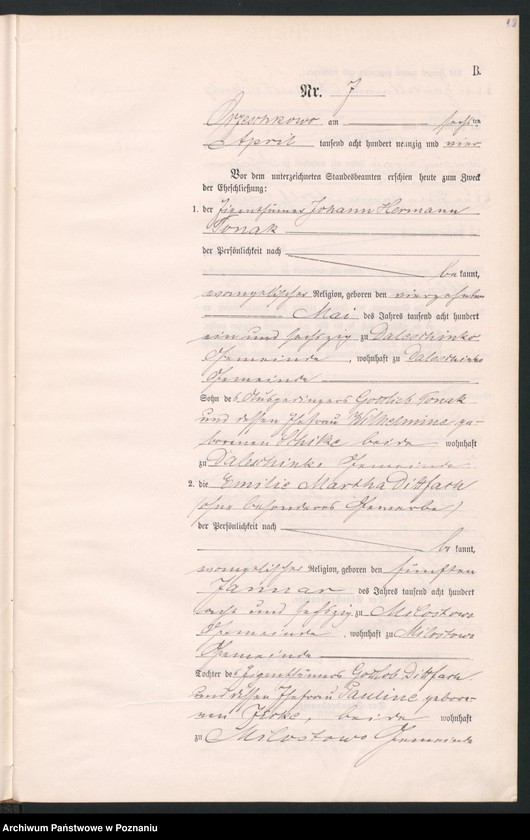 Obraz 16 z jednostki "Księga małżeństw"