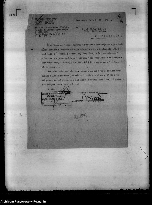 image.from.unit.number "/ Kasa Bezprocentowego Kredytu Rzemiosła Chrześcijańskiego w Koźminie/"