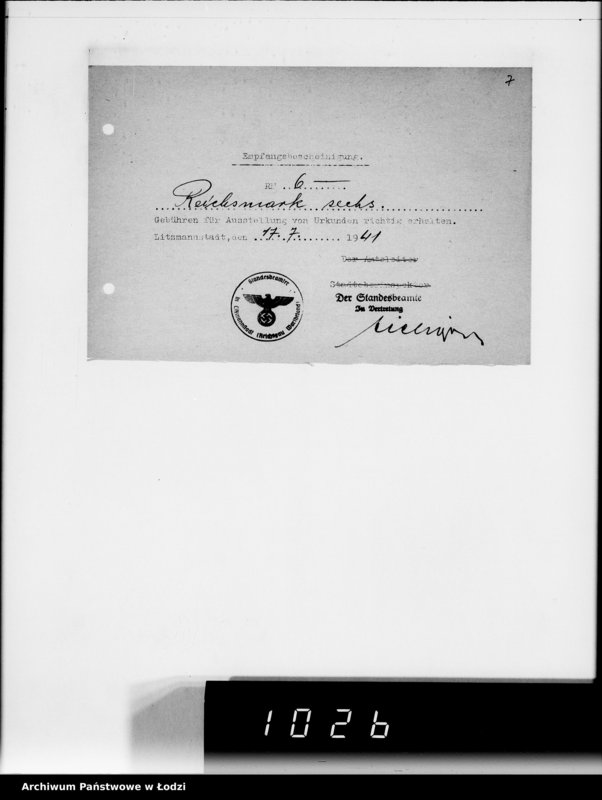 Obraz 11 z jednostki "9 Kassenbelege nr 3648-3899"