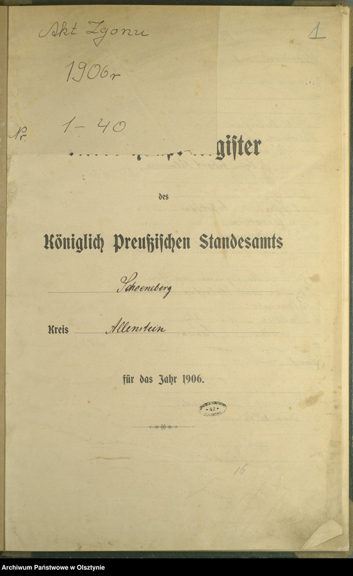 image.from.unit.number "Sterbe-Haupt-Register Nr 1 - 40"