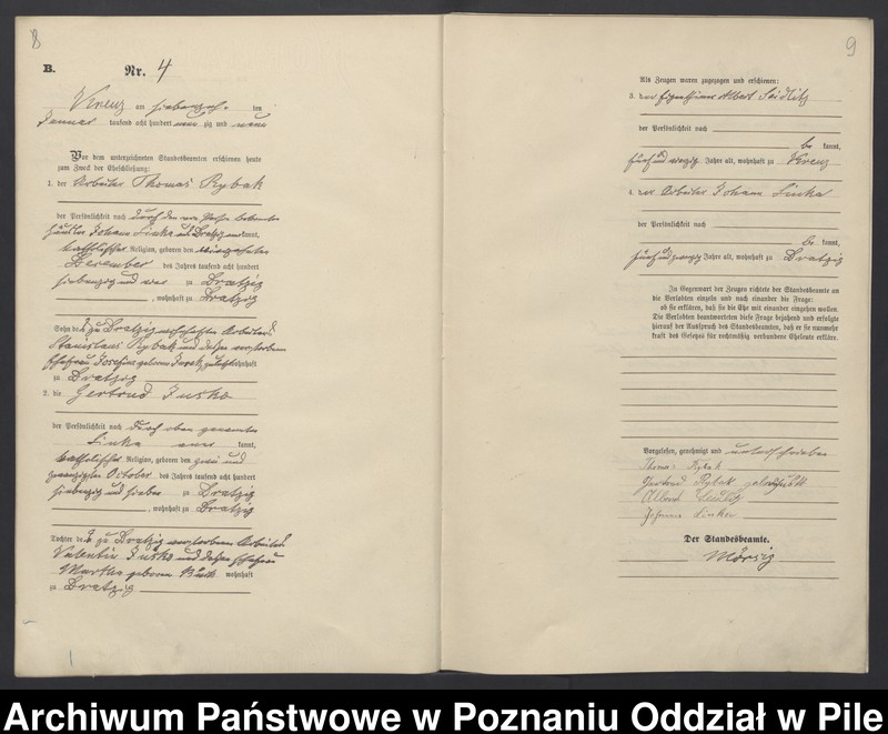 Obraz 7 z jednostki "Księga małżeństw"
