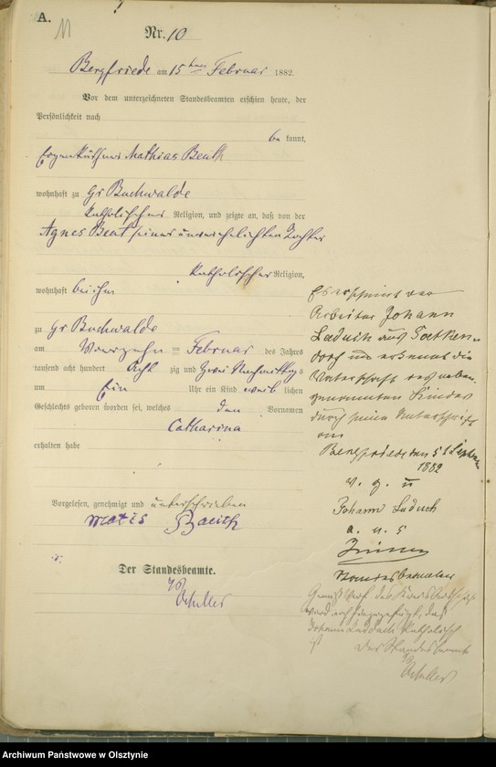 image.from.unit.number "Geburts-Haupt-Register Nr 1 - 106"