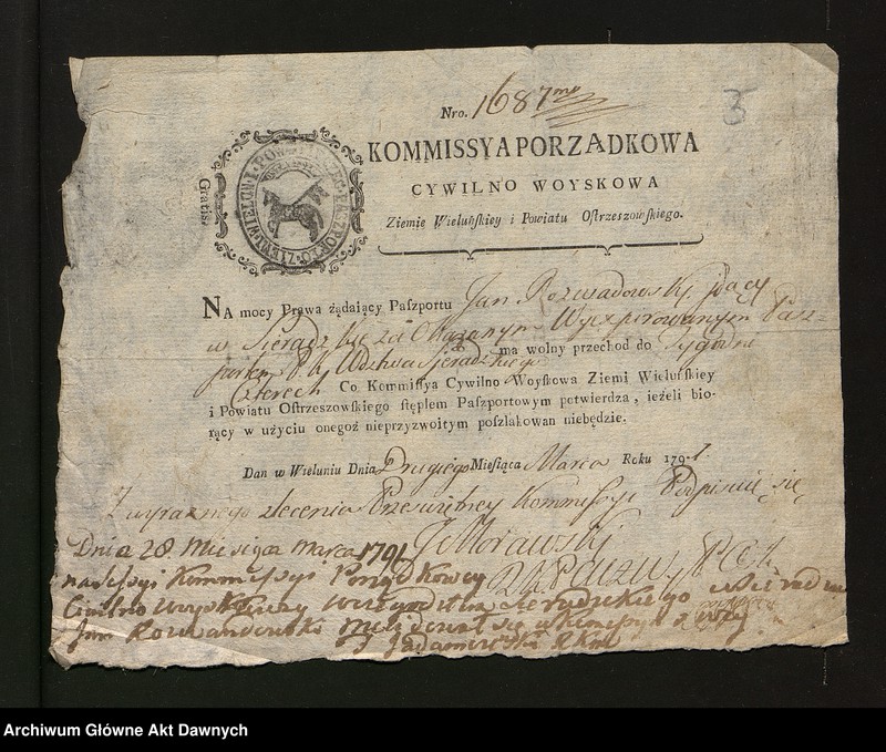image.from.unit.number "Zbiór pism rozmaitych Wydziału Wojskowego tyczących, w. XVI - XVIII"