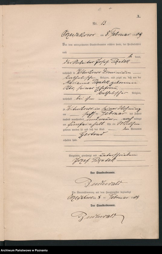 Obraz 16 z jednostki "Geburts-Neben-Register"