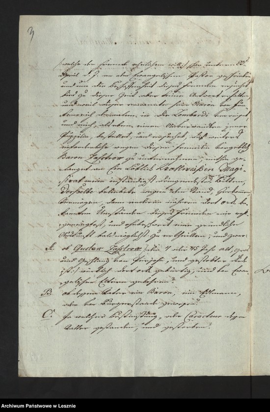 Obraz 5 z jednostki "[Requisition des Kgl. Appellationsrats Joseph Thammer betr. Rechercher nach einem Baron von Zastrov]"