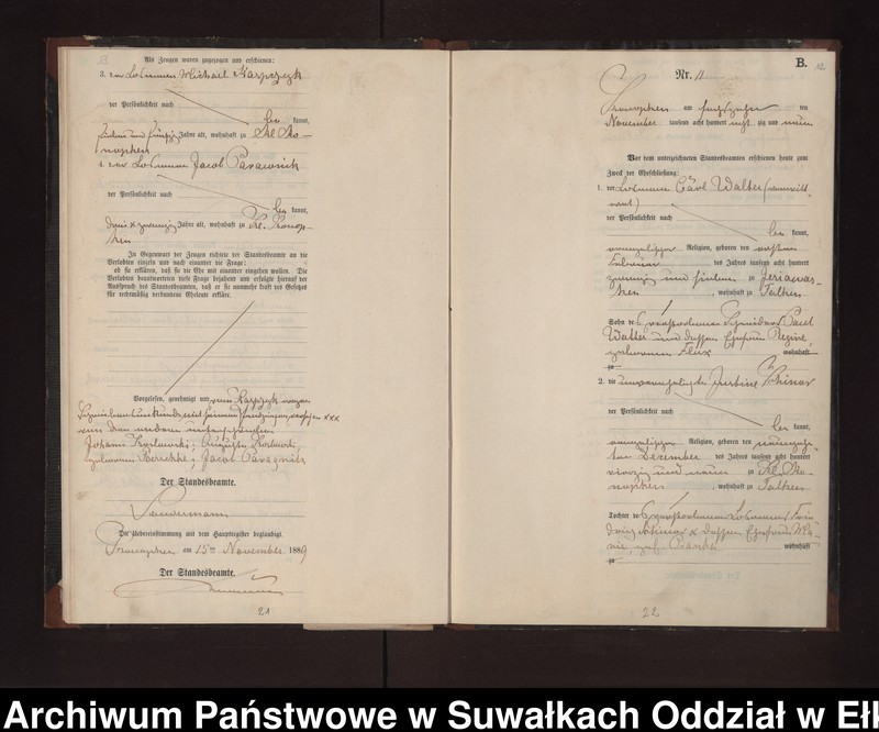 image.from.unit.number "Heiraths-Neben-Register des Preussischen Standes-Amtes Gr. Konopken Kreis Loetzen"