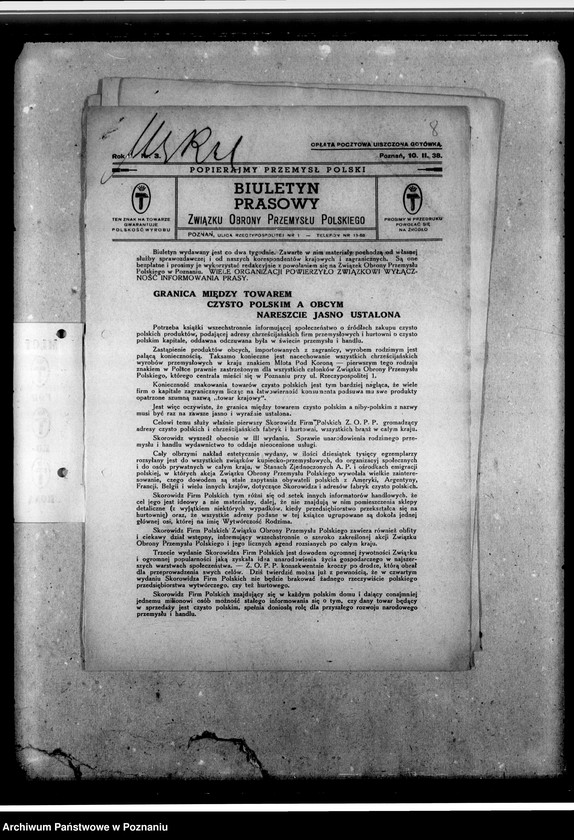 Obraz 11 z jednostki "Biuletyn prasowy"