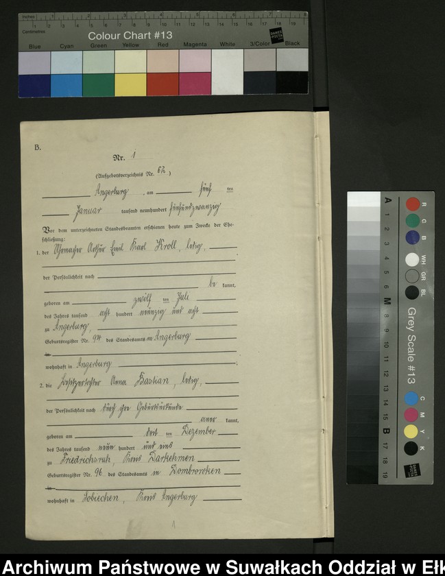 image.from.unit.number "[Heirats - Register (Neben - Register) Standesamt Angerburg einschl. der Bezirke, Gr. Strengeln, Prinowen und Kehlen Kreis Angerburg]"