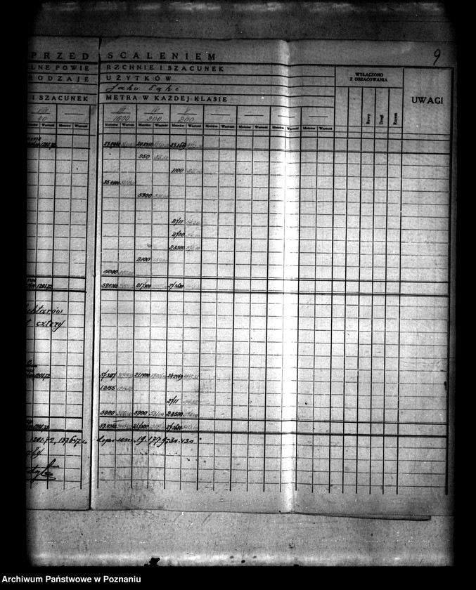 Obraz 13 z jednostki "Szczegółowe rejestry pomiarowo-szacunkowe podziału wspólnego pastwiska osady Lądek i osady Lądek Poduchowny I"