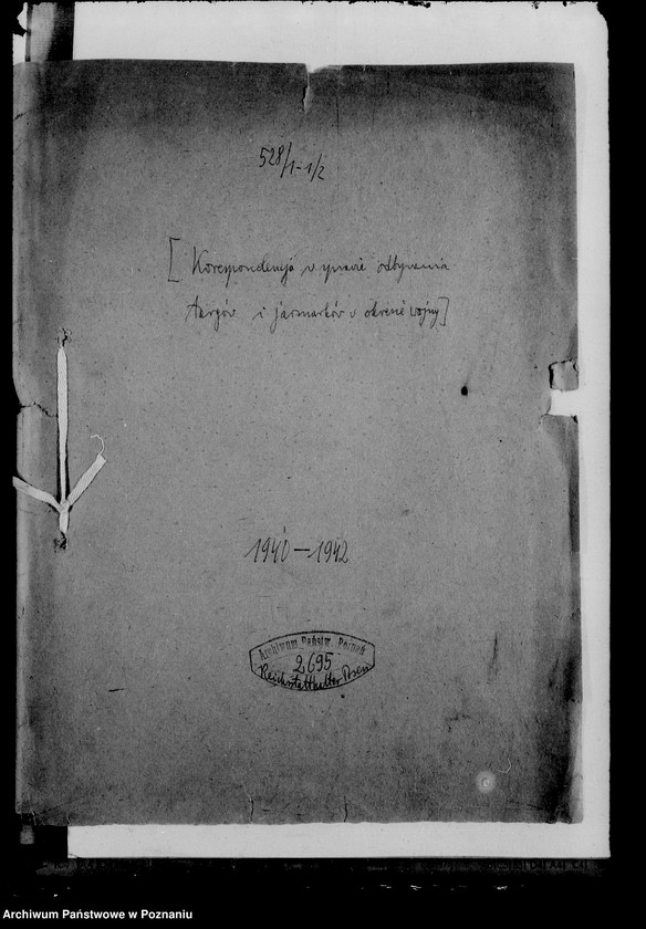 Obraz 4 z jednostki "Korespondencja w sprawie odbywania targów i jarmarków w okresie wojny"