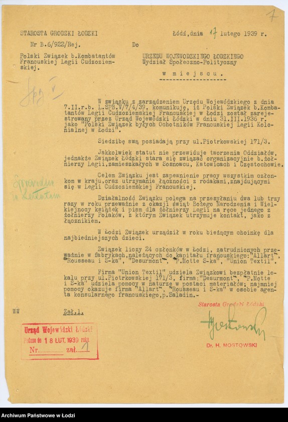 Obraz 10 z jednostki "[Informacja o związkach i stowarzyszeniach]"