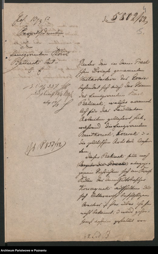 Obraz 9 z jednostki "A. betr. den polnischen Flüchtling Karl Baliński"