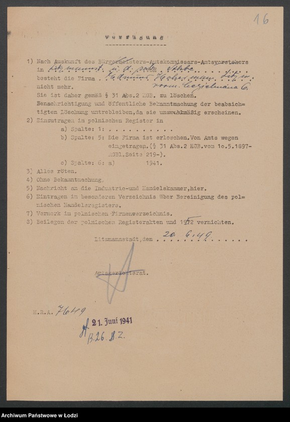 Obraz 18 z jednostki "Edmund Hoherman- sprzedaż towarów włókienniczych"