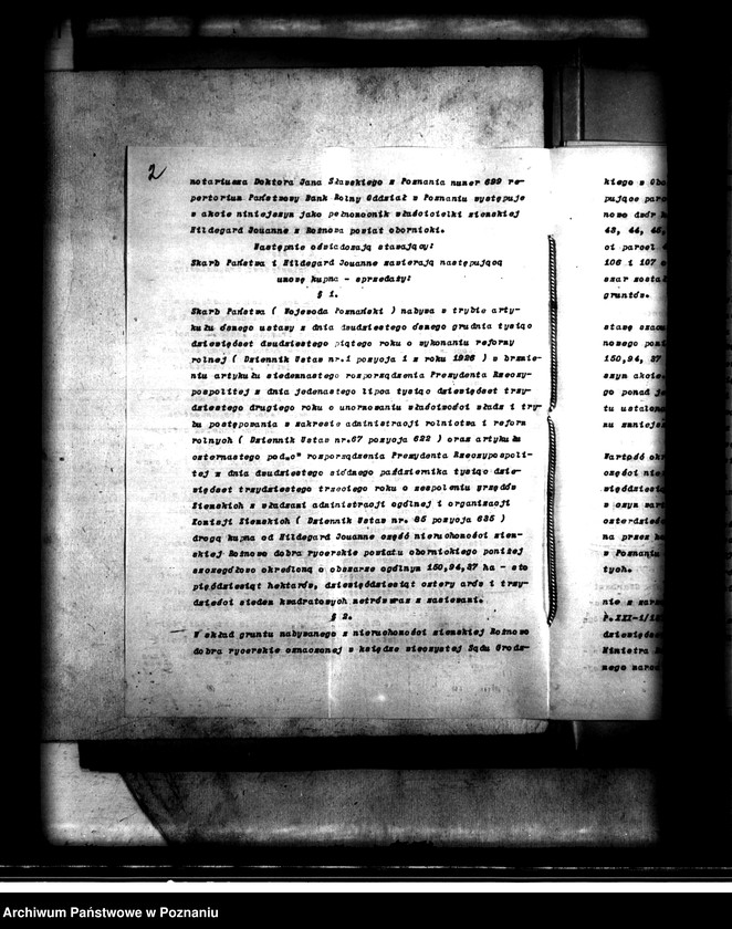 Obraz 6 z jednostki "Majątek Rożnowo powiatu obornickiego nabycie nieruchomości w trybie w trybie art. 8 ustawy o wykonaniu reformy rolnej"