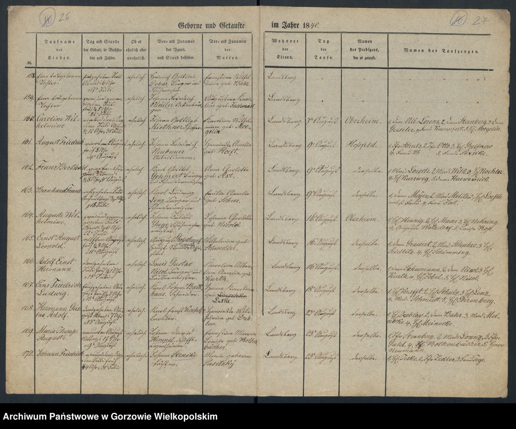 image.from.unit.number "Duplikate der Kirchenbücher von der Parochie der Hauptkirche zu Landsberg an der Warthe (zawiera też księgę zgonów Konkordien Kirche z 1840 r.)"