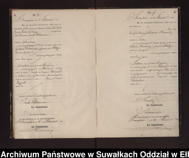 image.from.unit.number "Geburts-Neben-Register des Preussischen Standes-Amtes Gr. Konopken Kreis Loetzen"