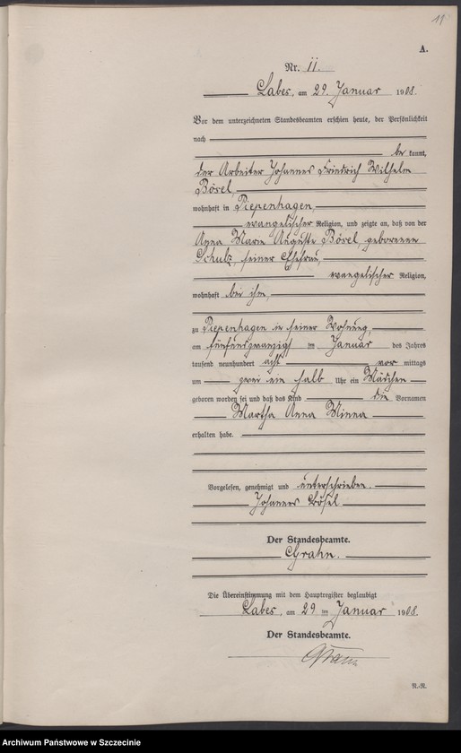 Obraz 14 z jednostki "Geburtsregister"