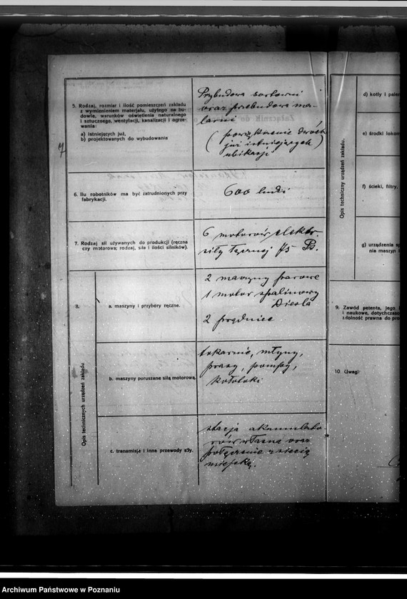 Obraz 11 z jednostki "Zatwierdzenie Zakładu Przemysłowego Fabryki Fajansów formy St. Mańczak w Chodzieży"