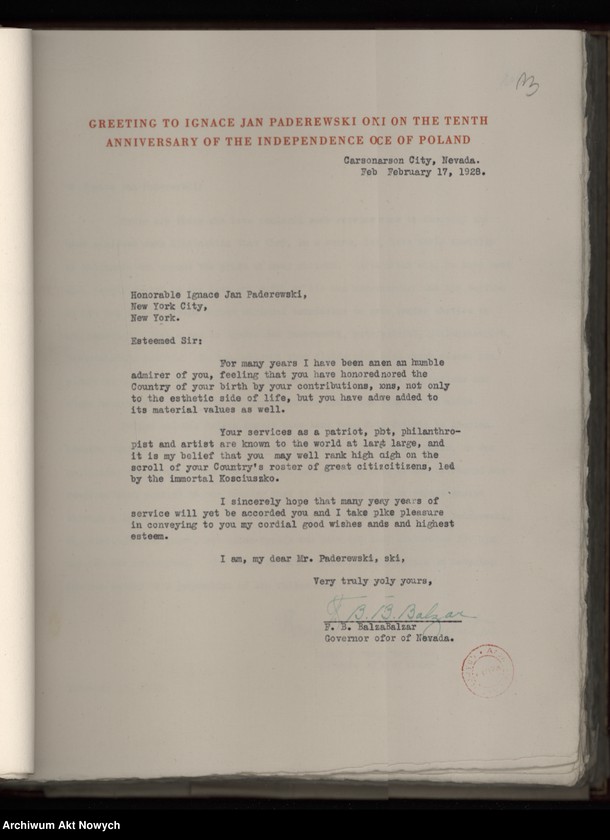 image.from.unit.number "The Kosciuszko Foundation. To Ignace Jan Paderewski - Artist, Patriot, Humanitarian. Album z życzeniami przedstawicieli społeczeństwa amerykańskiego i Polonii z okazji 10-lecia Polski Odrodzonej. Życzenia podpisali m.in. C. Coolidge, H. Hoover, F. D. Roosvelt, Ch. Dawes, T. H. Bliss, E. M. House, Ch, Hughes, J. Pershing, R. Lansing, J. D. Rockefeller"