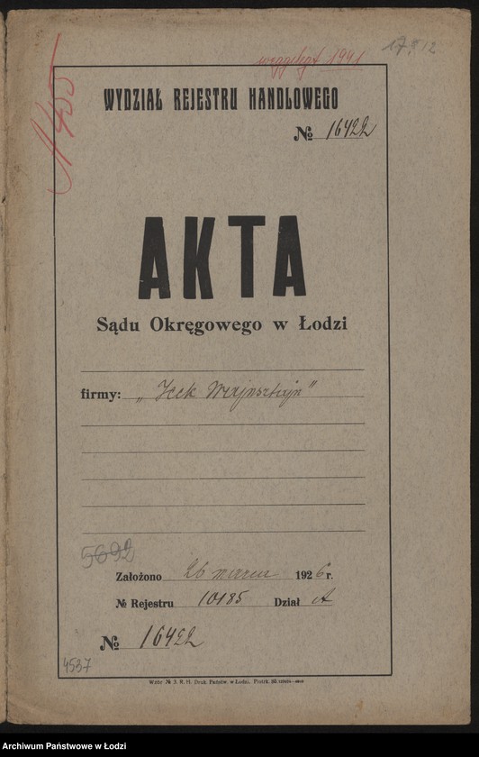 Obraz 2 z jednostki "Icek Wojnsztajn – sprzedaż odpadków wełny"