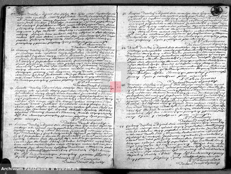 image.from.unit.number "Duplikat urodzonych, zaślubionych y umarłych kościoła wigierskiego parafialnego roku 1837"