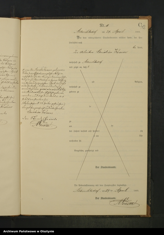 image.from.unit.number "Sterbe-Neben-Register Nr 1 - 33"