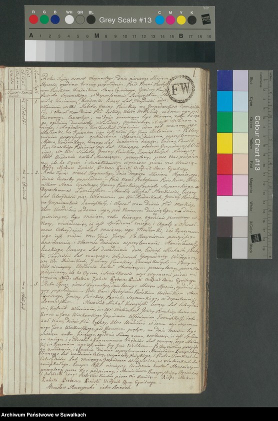 image.from.unit.number "Akta urodzonych gminy puńskiey od 1-go stycznia do dnia ostatniego grudnia 1813 roku."