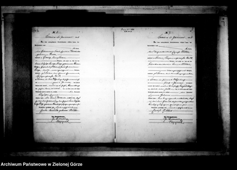 Obraz 8 z jednostki "[Księga akt urodzenia rok 1896-Żary miasto]"