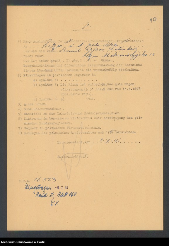 Obraz 12 z jednostki "Szmul Lajzer Rotenberg - sklep spożywczy"