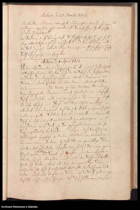 image.from.unit.number "Acta coram officio […] Johannis Wahl Praeconsulis ac Praesidis cuius vices gessit […] Praeconsul Nathanael Godofredus Ferber [15.III.1752-12.III.1753] […] Praesidis ac Fisci Administratoris [19.IV.1752-6.III.1753] /2 indeksy/"
