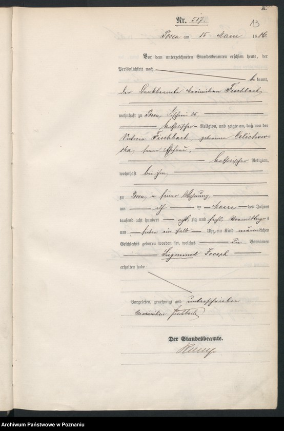 Obraz 16 z jednostki "Księga urodzeń t. II"