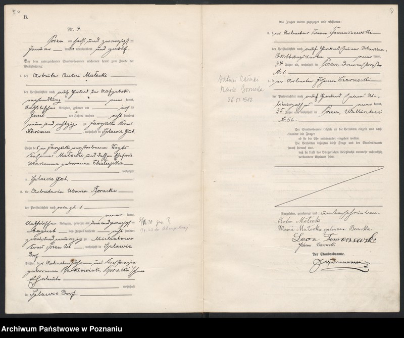 Obraz 6 z jednostki "Księga miejscowa małżeństw [Rejestr główny małżeństw]"